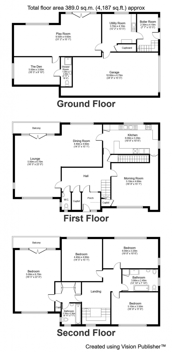 Floor Plan Image for 4 Bedroom Detached House for Sale in Thornlea, St Ann`s Road, Prestwich