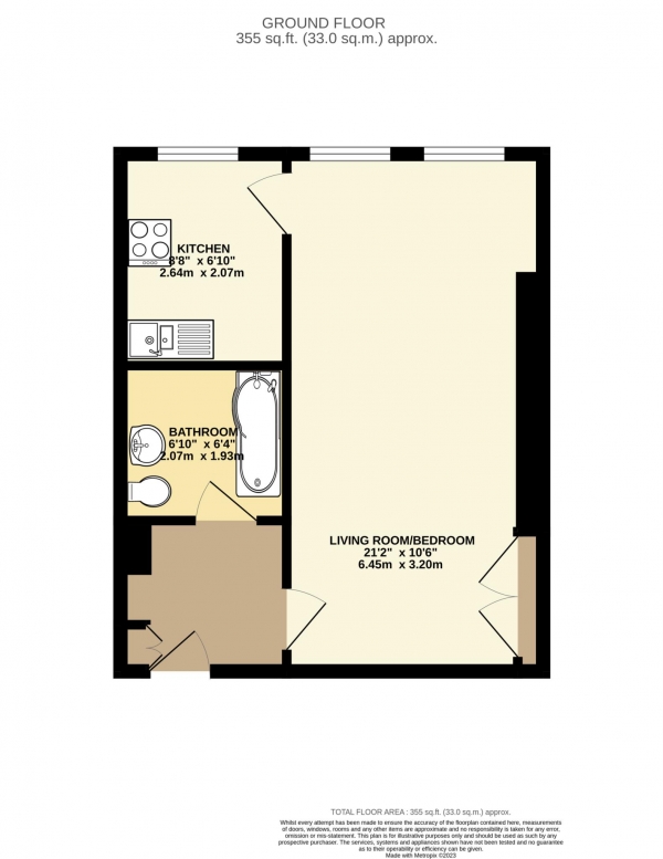 Floor Plan Image for Studio for Sale in Grosvenor Place