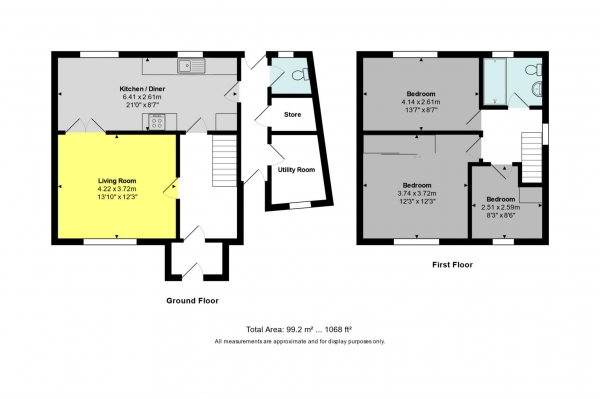 Floor Plan Image for 3 Bedroom Semi-Detached House for Sale in Eastfield Avenue, Weston