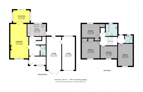 Floor Plan Image for 4 Bedroom Semi-Detached House for Sale in Gainsborough Gardens, Bath