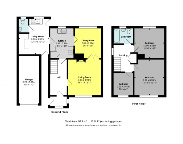 Floor Plan Image for 3 Bedroom Semi-Detached House for Sale in Napier Road, Bath