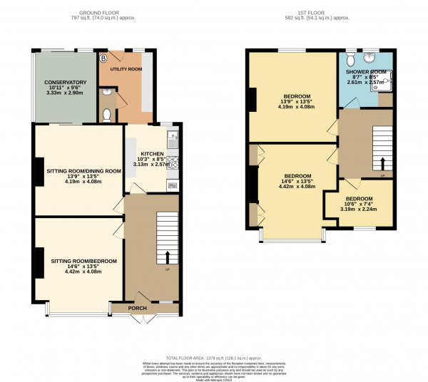 Floor Plan Image for 3 Bedroom Terraced House for Sale in Westfield Park, Bath