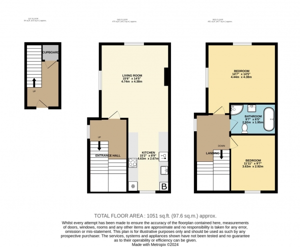 Floor Plan Image for 2 Bedroom Maisonette for Sale in Newbridge Road, Bath