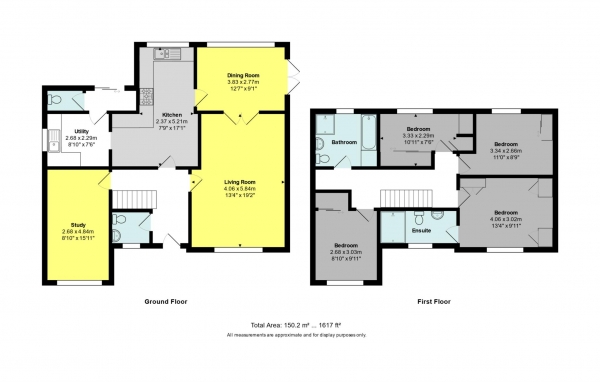 Floor Plan Image for 4 Bedroom Detached House for Sale in Penn Gardens Newbridge