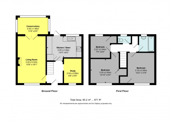 Floor Plan Image for 3 Bedroom Terraced House for Sale in Poolemead Road, Bath