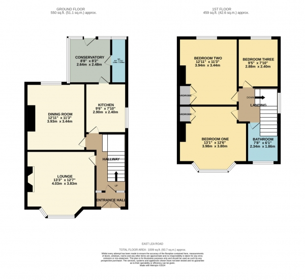 Floor Plan Image for 3 Bedroom Semi-Detached House for Sale in East Lea Road, Bath