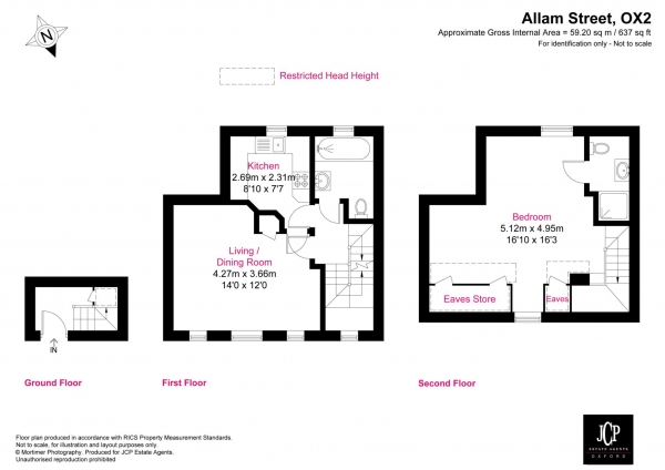 Floor Plan Image for 1 Bedroom Maisonette to Rent in Allam Street, Jericho