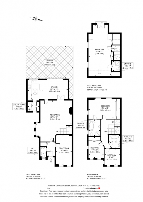 Floor Plan Image for 5 Bedroom End of Terrace House for Sale in Plater Drive, Oxford Waterside