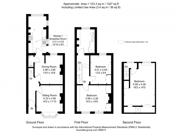 Floor Plan Image for 3 Bedroom Property for Sale in Hill View Road, West Oxford