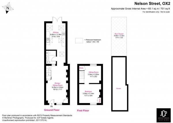 Floor Plan Image for 1 Bedroom Terraced House to Rent in Nelson Street, Jericho