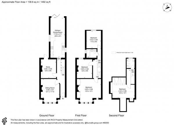 Floor Plan Image for 4 Bedroom Semi-Detached House for Sale in Southfield Road, East Oxford