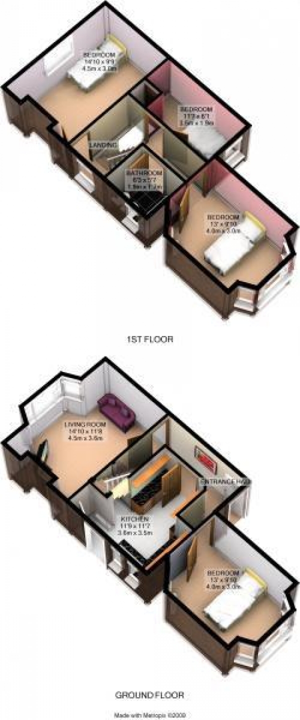 Floor Plan Image for 5 Bedroom Semi-Detached House to Rent in Minster Road, East Oxford **HMO Property**