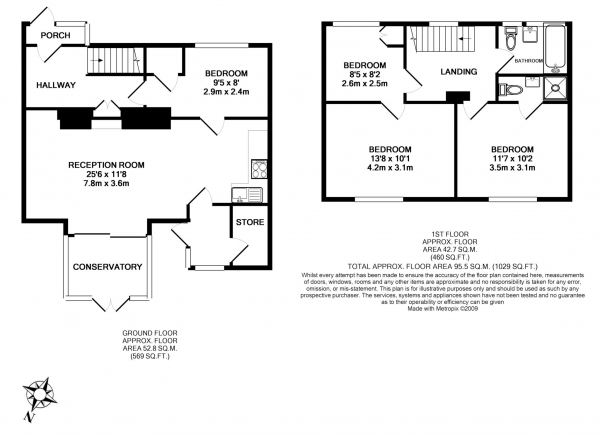 Floor Plan Image for 4 Bedroom Terraced House to Rent in Mortimer Drive, Marston **Student Property 2025**