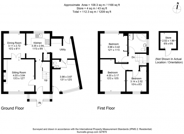 Floor Plan Image for 3 Bedroom Semi-Detached House for Sale in Waynflete Road, Headington