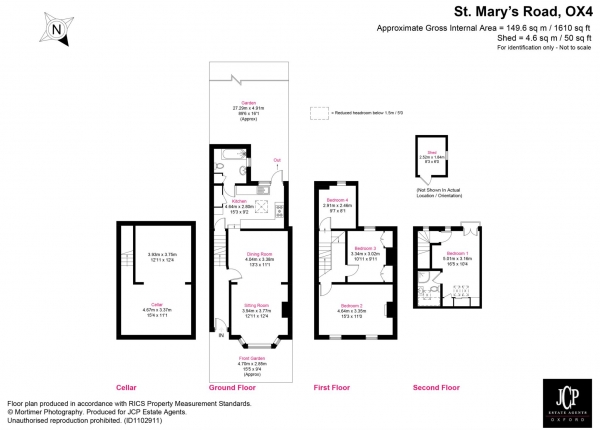 Floor Plan Image for 4 Bedroom Terraced House for Sale in St. Mary`s Road,  East Oxford