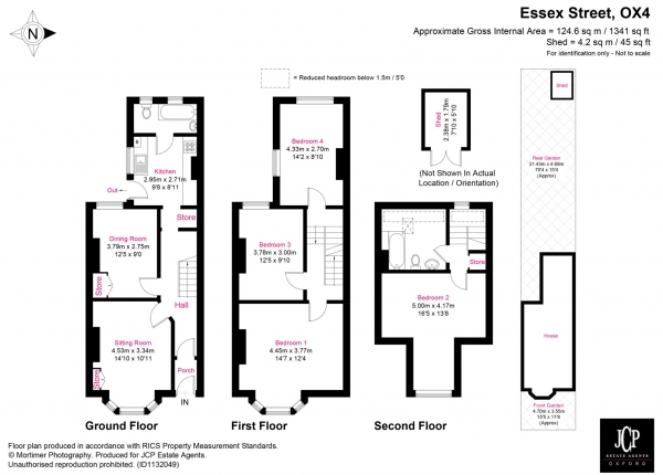 Floor Plan Image for 4 Bedroom Terraced House for Sale in Essex Street, East Oxford