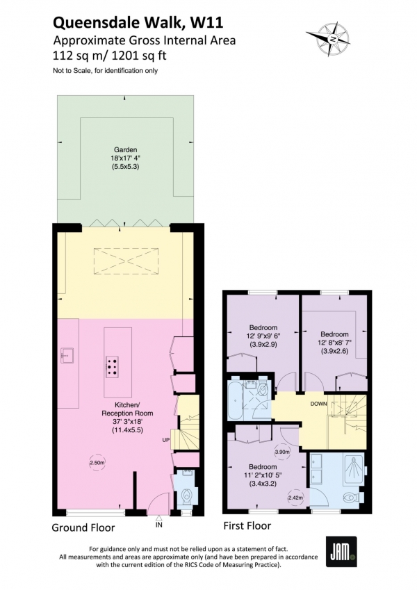 Floor Plan Image for 3 Bedroom Mews for Sale in Queensdale Walk, Holland Park