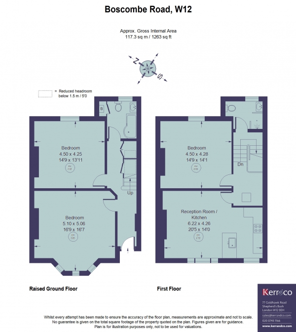 Floor Plan Image for 3 Bedroom Maisonette to Rent in Boscombe Road, Shepherd's Bush W12