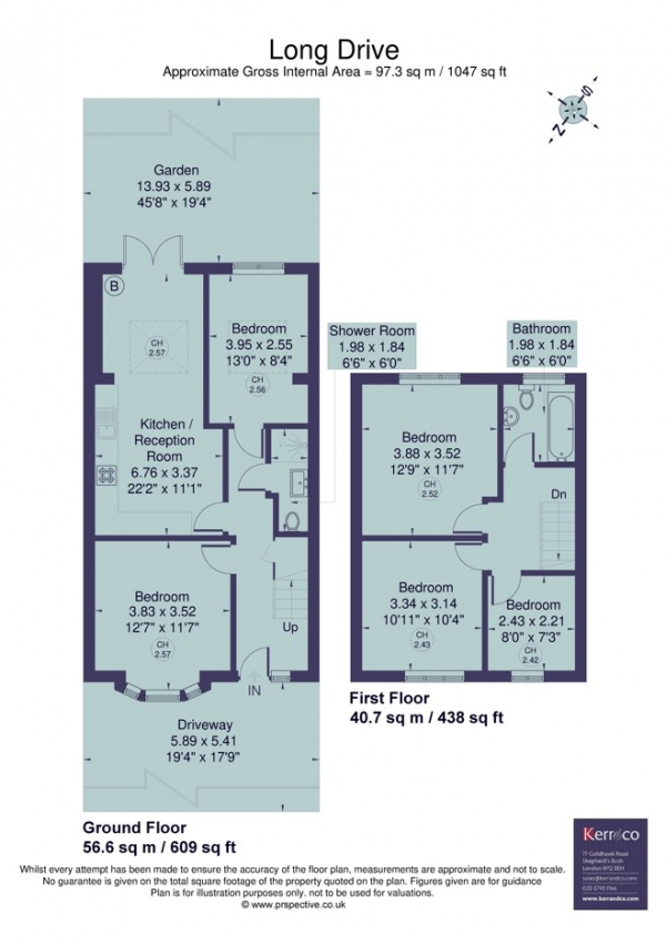 Floor Plan Image for 5 Bedroom Terraced House to Rent in Long Drive, East Acton W3