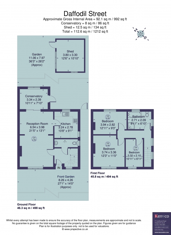 Floor Plan Image for 3 Bedroom Property for Sale in Daffodil Street, Shepherd's Bush W12