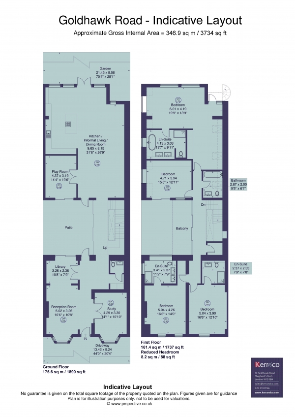 Floor Plan Image for 5 Bedroom Semi-Detached House for Sale in Goldhawk Road, London