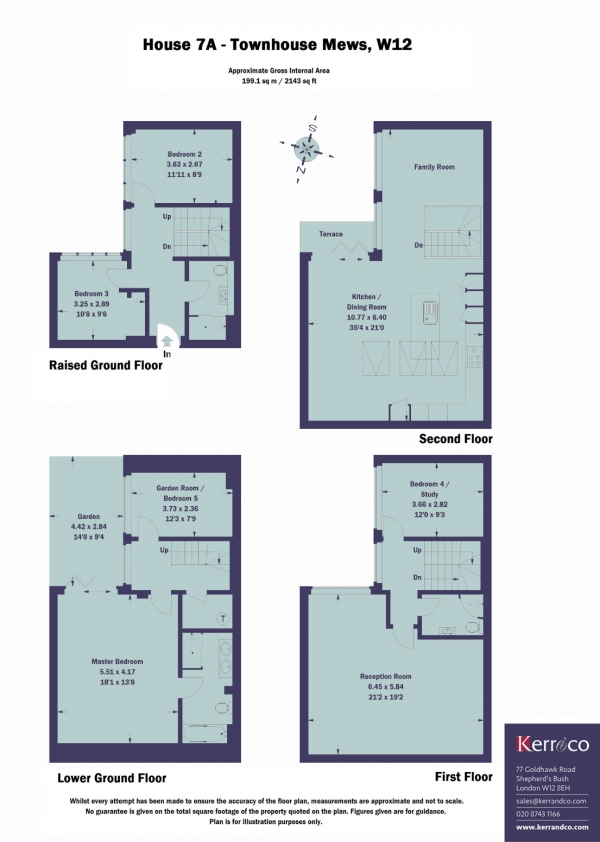 Floor Plan Image for 5 Bedroom Town House for Sale in Townhouse Mews, Shepherd's Bush W12