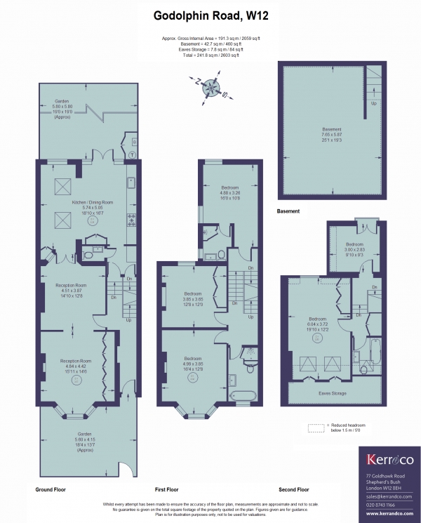 Floor Plan Image for 5 Bedroom Property for Sale in Godolphin Road, Shepherd's Bush W12