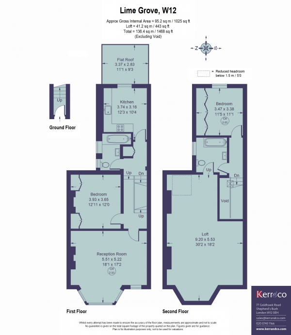 Floor Plan Image for 2 Bedroom Maisonette for Sale in Lime Grove, Shepherd's Bush W12