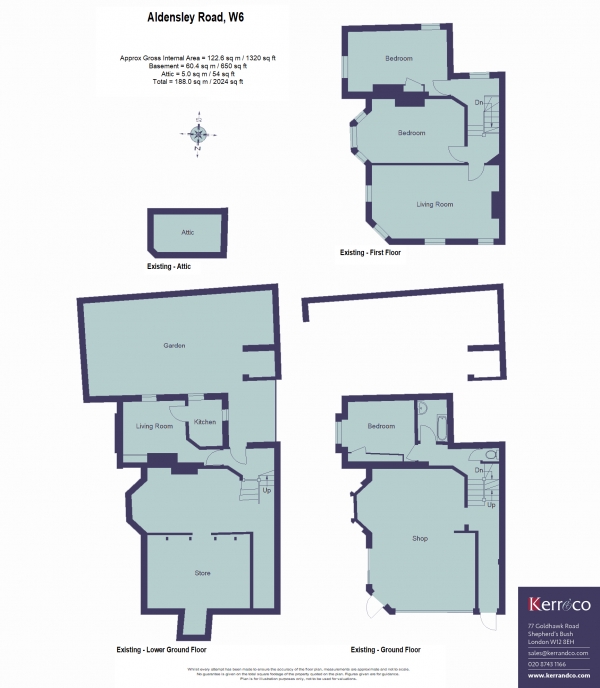 Floor Plan Image for End of Terrace House for Sale in Aldensley Road, Hammersmith W6