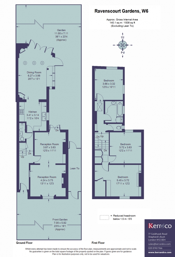 Floor Plan Image for 3 Bedroom Semi-Detached House for Sale in Ravenscourt Gardens, Ravenscourt Park W6