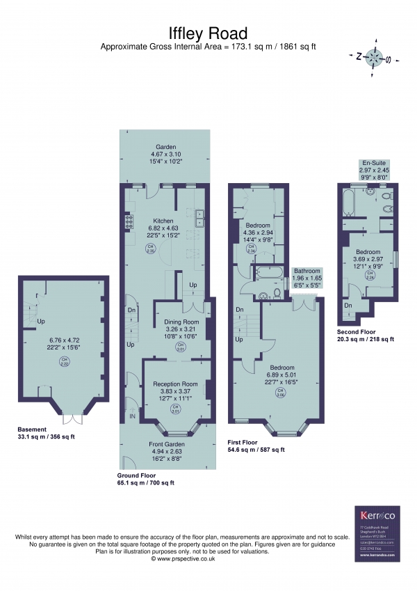 Floor Plan Image for 3 Bedroom Terraced House for Sale in Iffley Road, Hammersmith W6