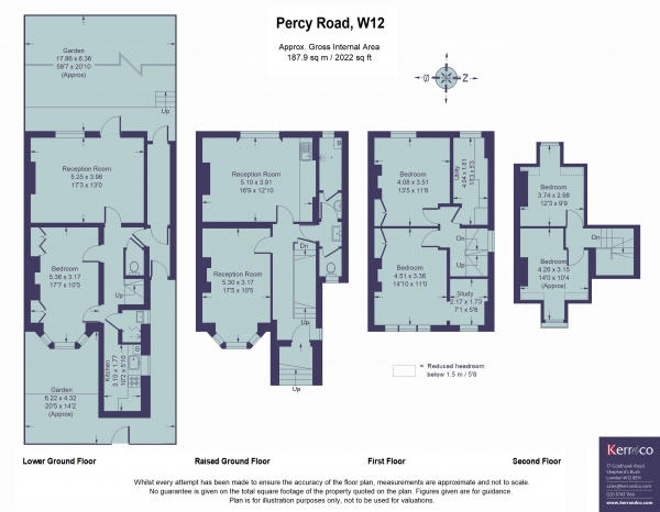 Floor Plan Image for 4 Bedroom Property for Sale in Percy Road, Shepherd's Bush W12