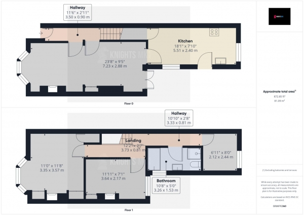 Floor Plan Image for 3 Bedroom Terraced House for Sale in Jersey Road, Wolverton