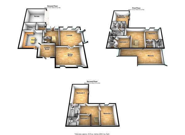 Floor Plan Image for 6 Bedroom Detached House for Sale in Regent Road, Lostock