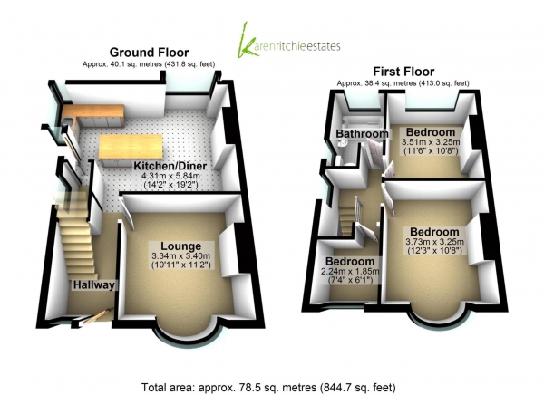 Floor Plan Image for 3 Bedroom Semi-Detached House for Sale in Sunnymead Avenue, Bolton