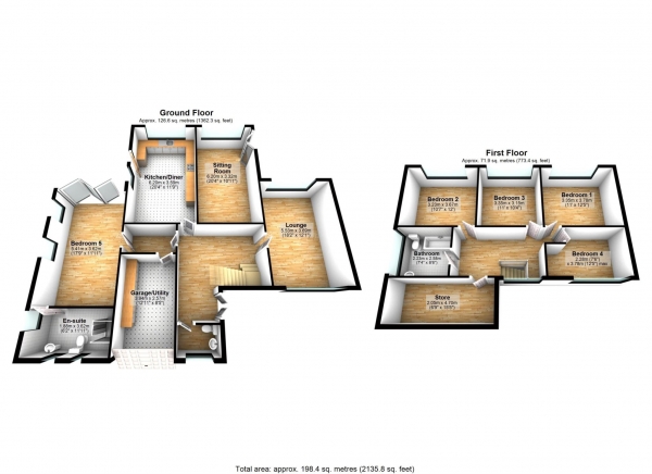 Floor Plan Image for 5 Bedroom Detached House for Sale in Kilmaine Drive, Ladybridge, Bolton.