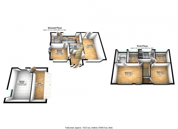 Floor Plan Image for 4 Bedroom Detached House for Sale in The Beeches, Bolton