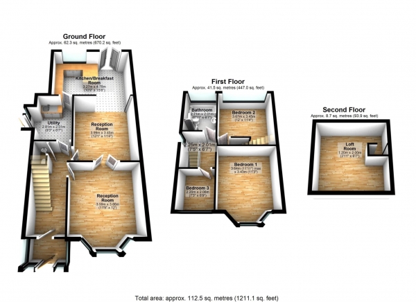 Floor Plan Image for 3 Bedroom Semi-Detached House for Sale in New Church Road, Smithills