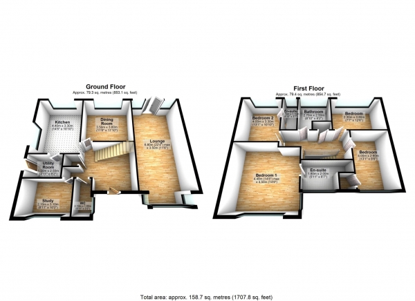 Floor Plan Image for 4 Bedroom Detached House for Sale in Whitland Avenue, Heaton