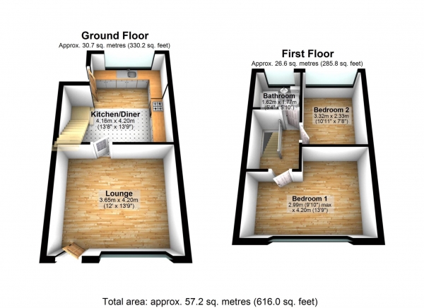 Floor Plan Image for 2 Bedroom Cottage for Sale in Elliott Street, Halliwell