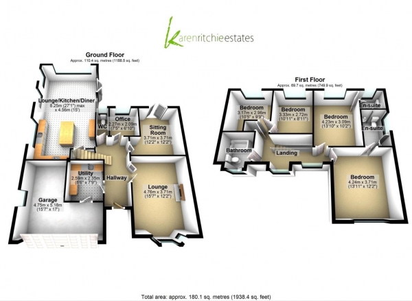 Floor Plan Image for 4 Bedroom Detached House for Sale in Whitland Avenue, Bolton