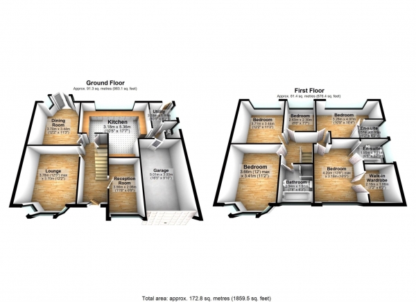 Floor Plan Image for 5 Bedroom Semi-Detached House for Sale in Marlwood Rd, Smithills, BL1.