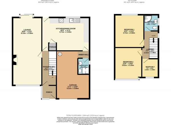 Floor Plan Image for 3 Bedroom Semi-Detached House for Sale in Forest Road, Smithills