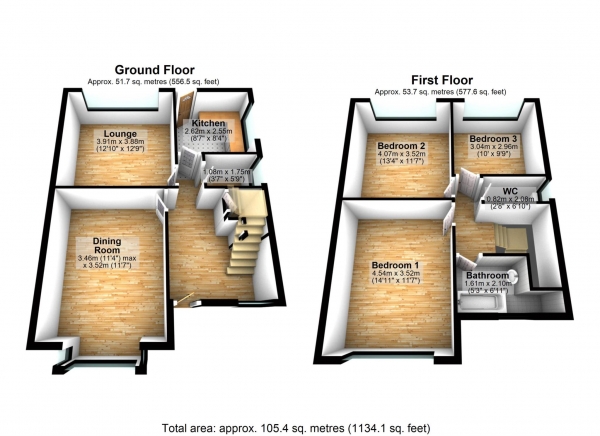 Floor Plan Image for 3 Bedroom Semi-Detached House for Sale in Bury Road, Breightmet