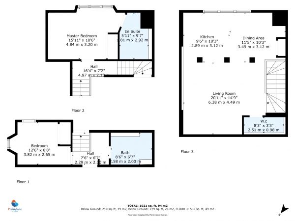 Floor Plan Image for 2 Bedroom Flat for Sale in G/1 2 Mount Zion, Quarriers Village