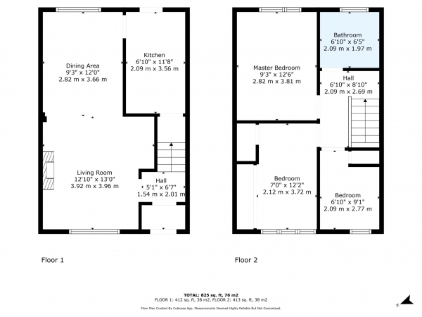 Floor Plan Image for 3 Bedroom Terraced House for Sale in Urquhart Crescent, Renfrew