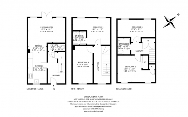 Floor Plan Image for 4 Bedroom Town House for Sale in Fingal Avenue, Renfrew