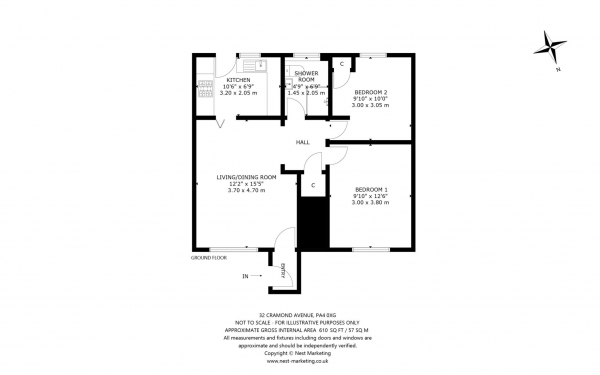 Floor Plan Image for 2 Bedroom Cottage for Sale in Cramond Avenue, Renfrew