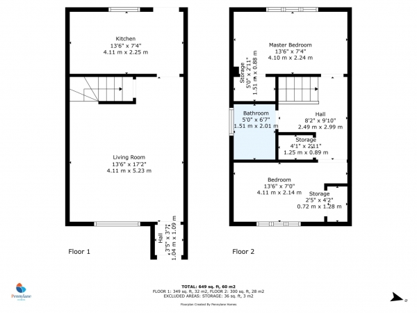 Floor Plan Image for 2 Bedroom Semi-Detached House for Sale in Parkvale Avenue, Erskine