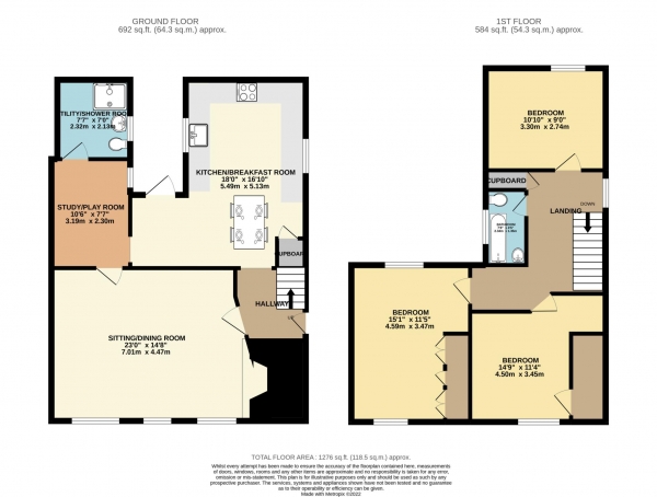 Floor Plan Image for 3 Bedroom Semi-Detached House for Sale in Horn Street, Nunney